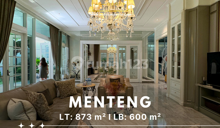 Rumah Mewah Menteng Modern Classic Private Pool Kawasan Elite