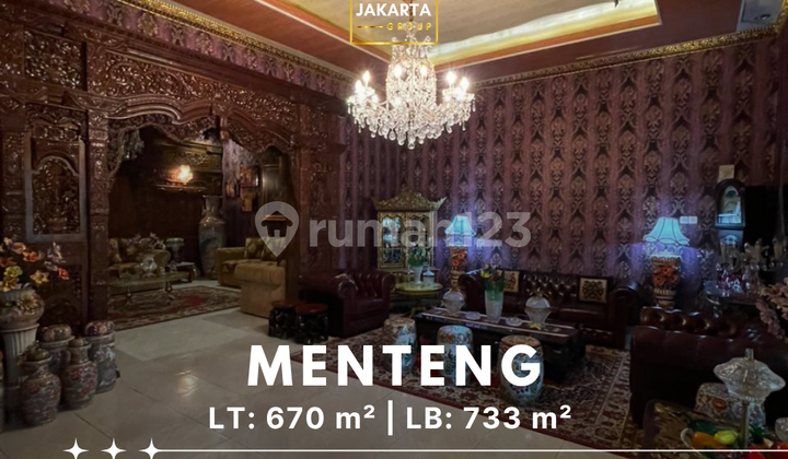 Rumah Klasik Menteng Prime Location . Cocok Untuk Tempat Tinggal atau Investasi Jangka Panjang