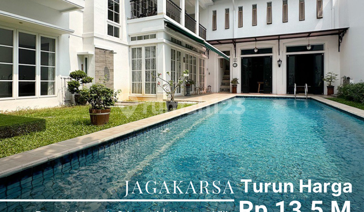 Rumah 2 Lantai American Classic Ada Pool Nuansa Villa 1