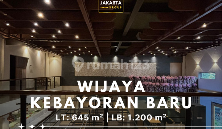 Komersial 3 Lantai Wijaya Melawai Kawasan Premium Kebayoran Baru Strategis Dekat Pusat Bisnis 