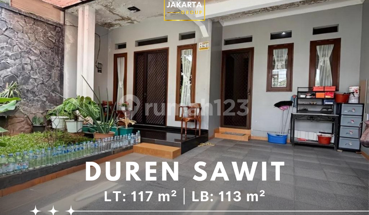 Rumah Duren Sawit Dalam Komplek Nyaman & Aman