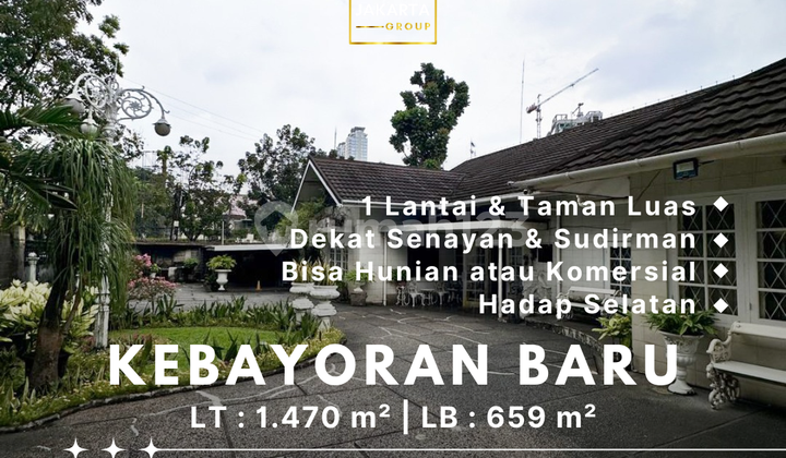 Rumah Hook Hang Tuah Taman & Carport Luas Dekat Senayan & Sudirman 