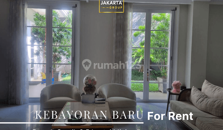 For Rent Rumah Hook 2.5 Lantai Lift, Pool & Garden, Garasi Luas Dekat Senopati 1