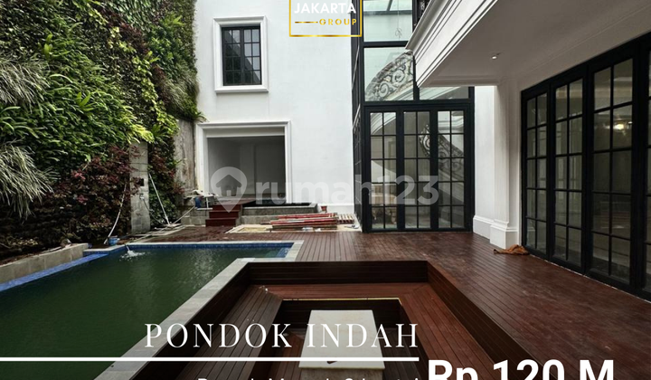 Rumah Mewah Pondok Indah 3 Lantai PRivate Pool & Lift Dekat Bukit Golf
