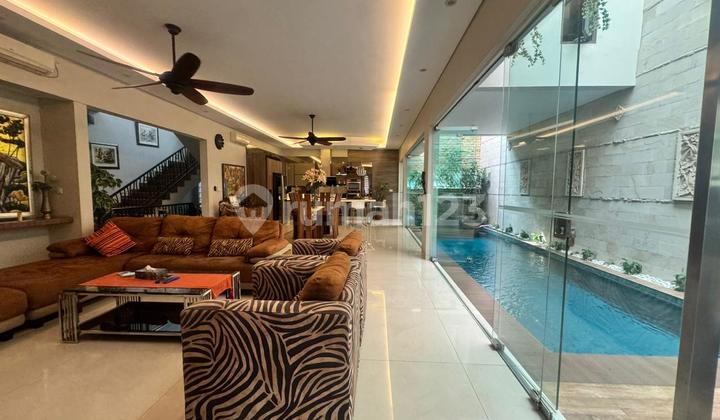 For Rent 5Br Fully Furnished House With Pool - Cilandak, South Jakarta | Near MRT Cipete
