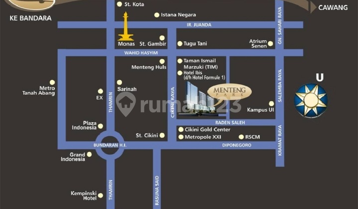 Apartemen Mewah di Jakarta Pusat Lift Private 2Br 2