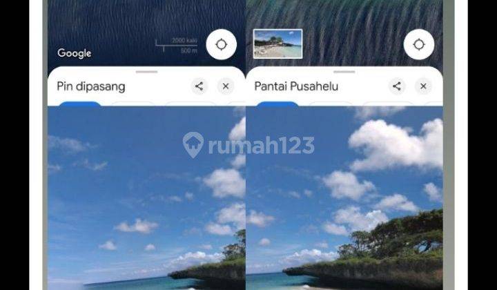 Termurah Tanah Bara Beach Tj Bira
Bulukumba Sulawesi Selatan
Luas tanah 7.520 (69X120) SHM 1