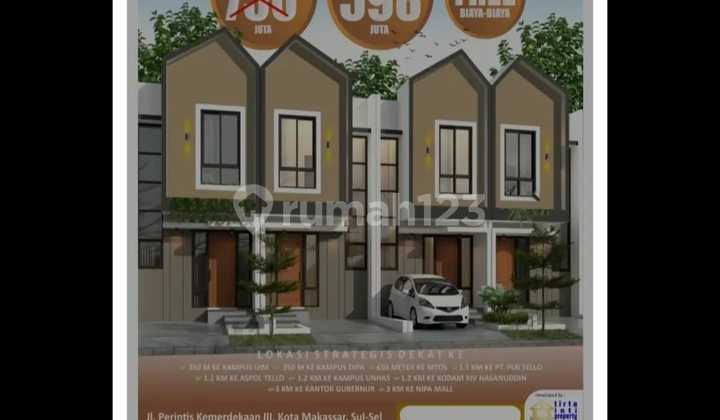 Rumah Perintis 3 Type 48/44 4X11 2 Storey 2 Bedrooms 2 Bathrooms Promo Rp. 598 Million Free Fees Rp. 600 Million Normal Price KPR 700,000 Rumah Perintis 3 Type 48/44 4X11 2 Storey 2 Bedrooms 2 Bathrooms Promo Rp. 598 Million Free Fees Rp. 600 Million Normal Price KPR 700,000