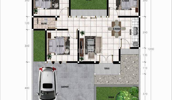 Rumah Besar Di Pengasih, Tepi Jl Raya Purworejo Jogja 2