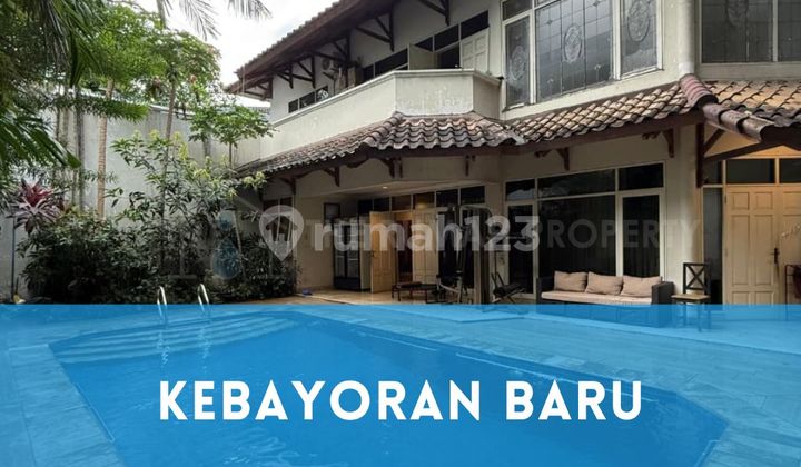Rumah Dijual Senjaya Selong Kebayoran Baru Private Pool Dalam Komplek