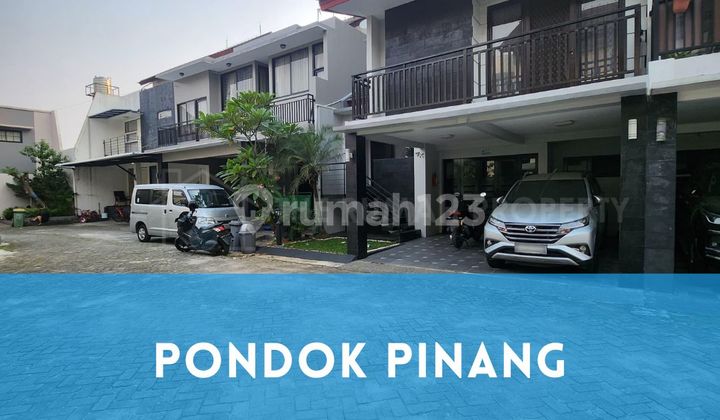Townhouse Pondok Pinang Jaksel 5 Kamar Jalan Komplek Lebar.