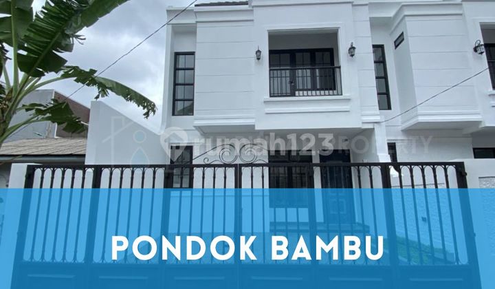 Rumah Baru Modern Minimalis 2 Lantai Pondok Bambu Jakarta Timur