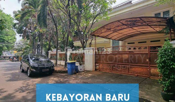 Rumah Depan Taman Komplek Perumahan Kebayoran Baru Jalan Lebar 1