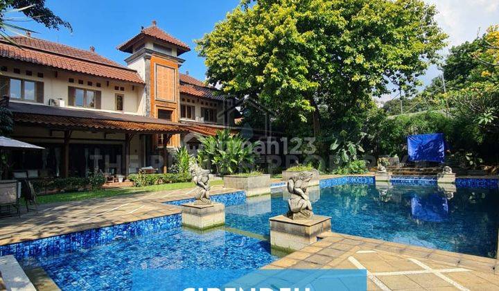 Rumah Mewah Etnic Bali Dijual di Cirendeu With Big Pool And Backyard 1