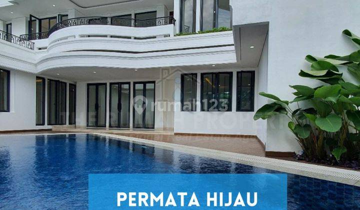 Rumah Mewah 3 Lantai Private Pool Permata Hijau Dijual 1