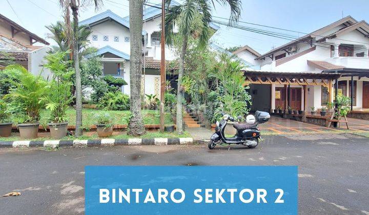 Rumah Dalam Komplek Perumahan Bintaro Jaya Sektor 2 Area Taman Belakang Luas 1