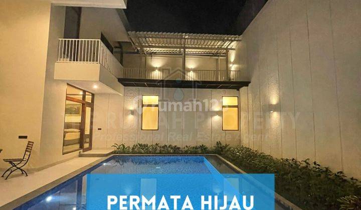 Rumah Mewah 2 Lantai Private Pool Semi Furnished Permata Hijau Jaksel 1