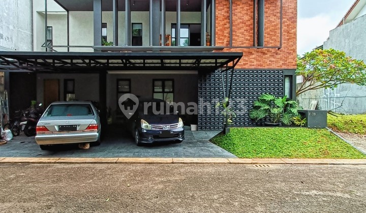 For Sale Modern House with Private Pool, Modern Ethnic Design in Bintaro 2