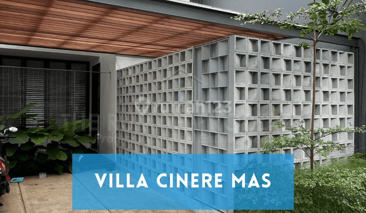 Rumah Cantik Sentuhan Desain Industrial di Villa Cinere Mas 1