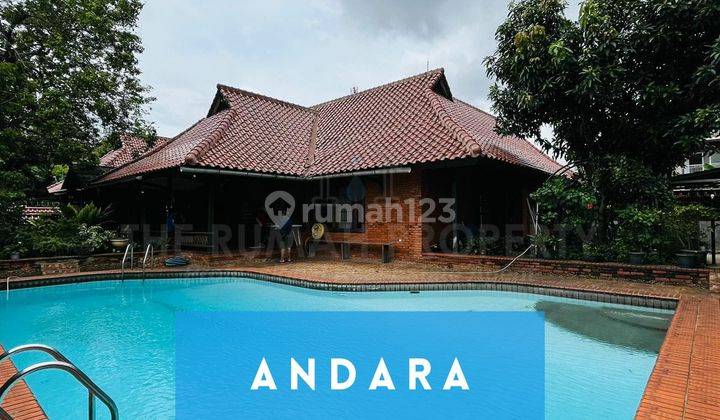 Rumah Vintage Nuansa Villa Tanah Luas Dan Layout Lapang Andara Pangkalan Jati 1