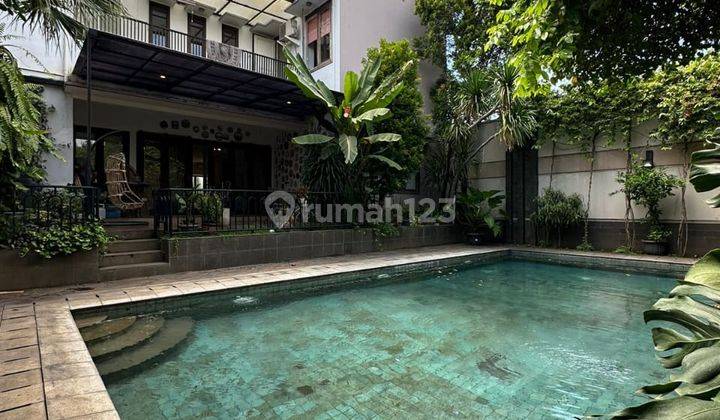 Turun Harga Rumah Dalam Townhouse Private Pool Lebak Bulus 1