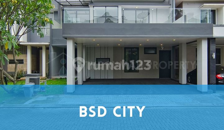 Rumah Cluster Exclusive BSD City Hadap Utara dengan Balkon Dak