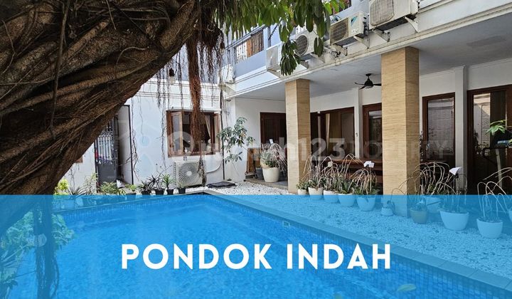 Rumah Full Furnished Private Pool Pondok Indah Dekat ke Bukit Golf.