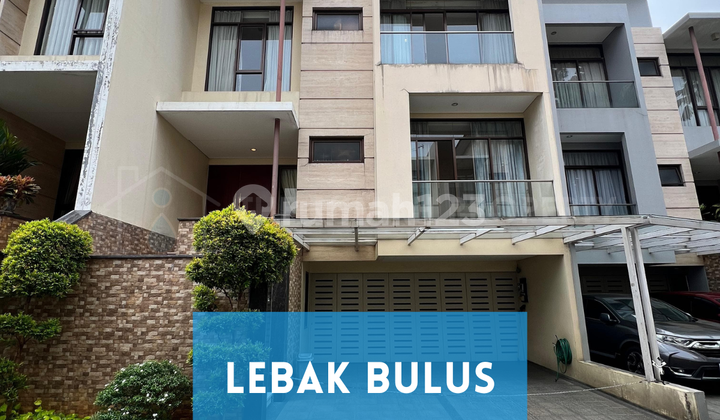 Jual Cepat Rumah 3 Lantai Full Furnished Lebak Bulus Ada Pool Unit Bagus