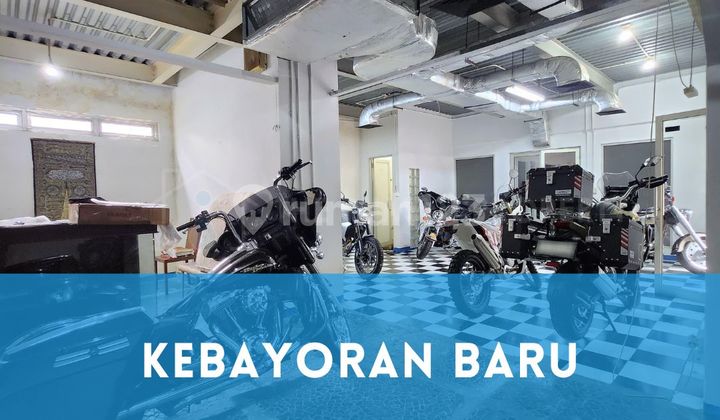 Rumah ex Showroom Moge Kebayoran Baru 30 Meter dari Jalan Rado Dalam Raya.