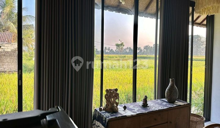 For Rent Villa 3 Bedroom With 3 Bathroom In Ubud The Most Beautiful View Of The Rice Fields Insayan Ubud Bali, 12 Menutes From Central Ubud Monkey Forest 40 Menutes From Canggu Nyanyi Beach,5 Menutes From Rusters Kafe & Pepito Supermarket Sayan Ubud,a 2