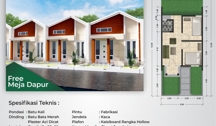 Rumah Dekat Alun Alun Banyumas Angsuran 1.5jt 1