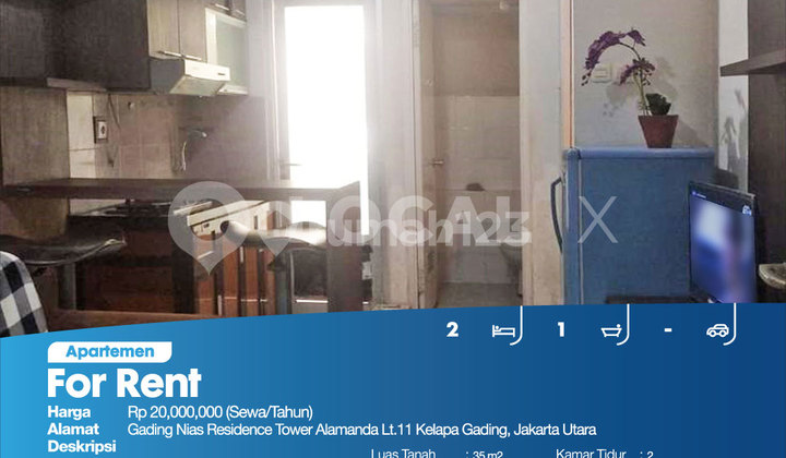 Apartemen Gading Nias Residence Tower Alamanda Lt.11 Kelapa Gading, Jakarta Utara 2