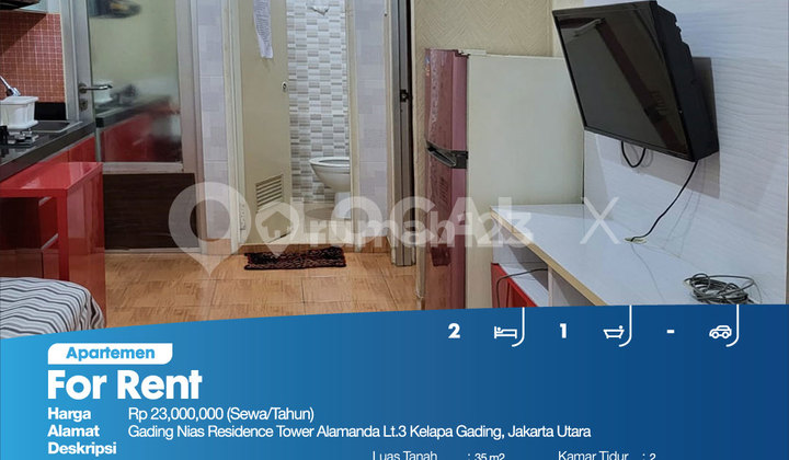 Apartemen Gading Nias Residence Tower Alamanda Lt.3 Kelapa Gading, Jakarta Utara 2