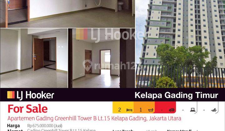 Apartemen Gading Greenhill Tower B Lantai 15 Kelapa Gading, Jakarta Utara 2