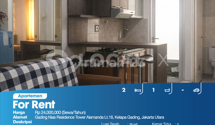 Apartemen Gading Nias Residence Tower Alamanda Lt.18, Kelapa Gading, Jakarta Utara 2