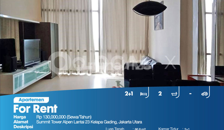 Apartemen Summit Tower Alpen Lantai 23 Kelapa Gading, Jakarta Utara 2