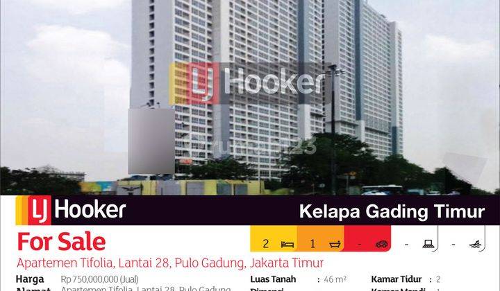 Apartemen Tifolia Lantai 28 Pulo Gadung, Jakarta Timur 2