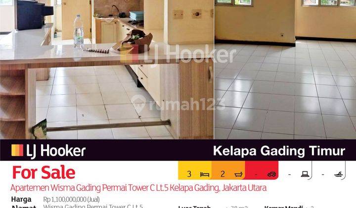 Apartemen Wisma Gading Permai Tower C Lt.5 Kelapa Gading, Jakarta Utara 2