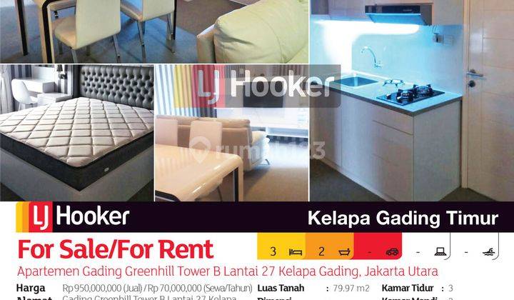 Apartemen Gading Greenhill Tower B Lantai 27 Kelapa Gading, Jakarta Utara 2