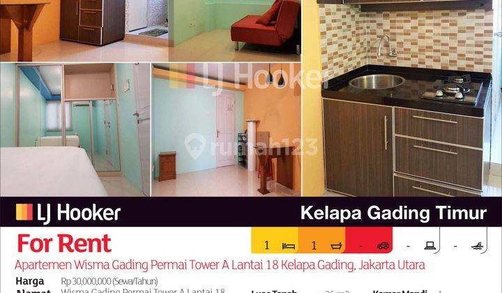 Apartemen Wisma Gading Permai Tower A Lantai 18 Kelapa Gading, Jakarta Utara 2