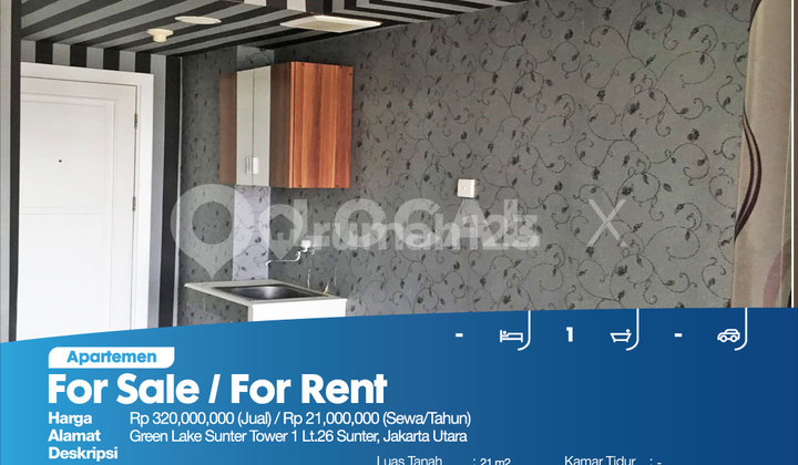 Apartemen Green Lake Sunter Tower 1 Lt.26 Sunter, Jakarta Utara