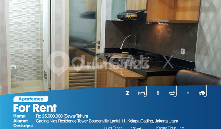 Apartemen Gading Nias Residence Tower Bougenville Lantai 11, Kelapa Gading, Jakarta Utara 2