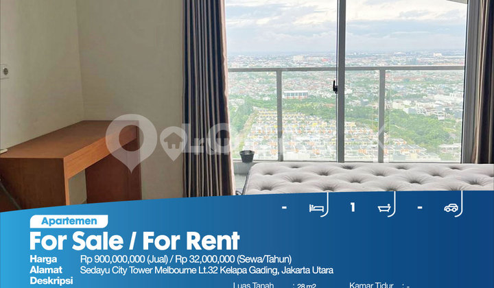 Apartemen Sedayu City Tower Melbourne Lt.32 Kelapa Gading, Jakarta Utara 2