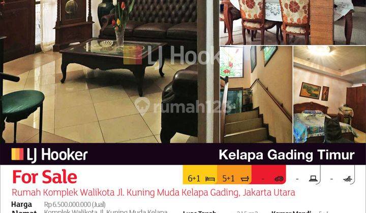 Rumah Komplek Walikota Jl. Kuning Muda Kelapa Gading, Jakarta Utara 2