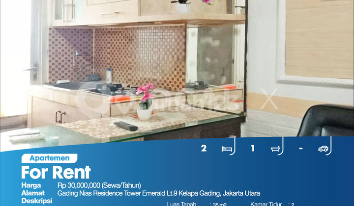 Apartemen Gading Nias Residence Tower Emerald Lt.9 Kelapa Gading, Jakarta Utara 2