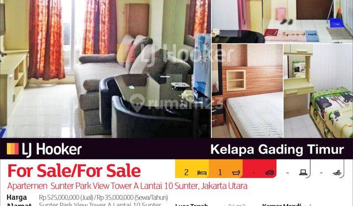 Apartemen Sunter Park View Tower A Lantai 10 Sunter, Jakarta Utara 2