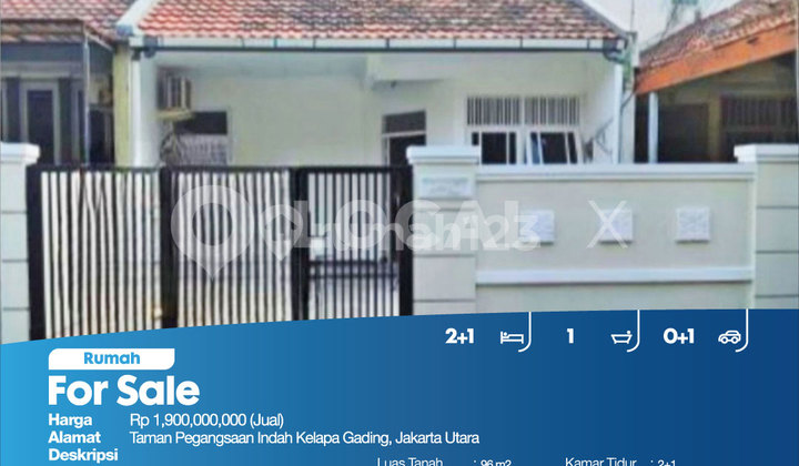 Rumah Taman Pegangsaan Indah Kelapa Gading, Jakarta Utara 2