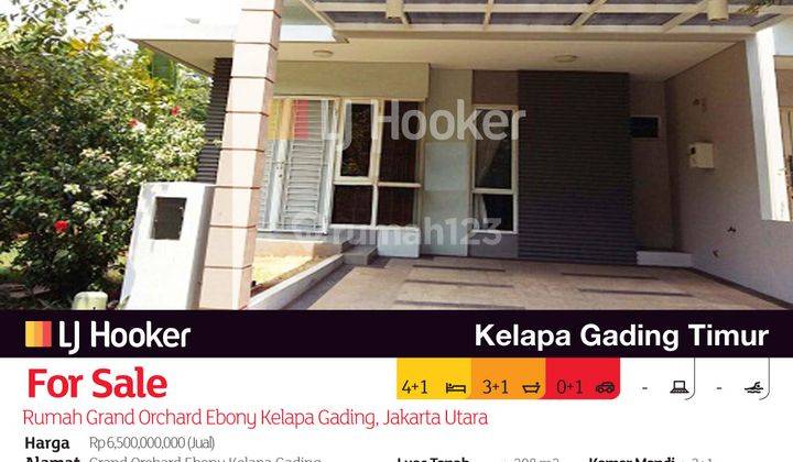 Rumah Grand Orchard Ebony Kelapa Gading, Jakarta Utara 2