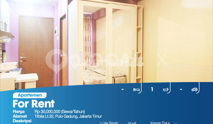 Tifolia Apartment 32nd Floor, Pulo Gadung, East Jakarta