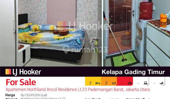 Apartemen Northland Ancol Residence Lt.23 Pademangan Barat, Jakarta Utara 2